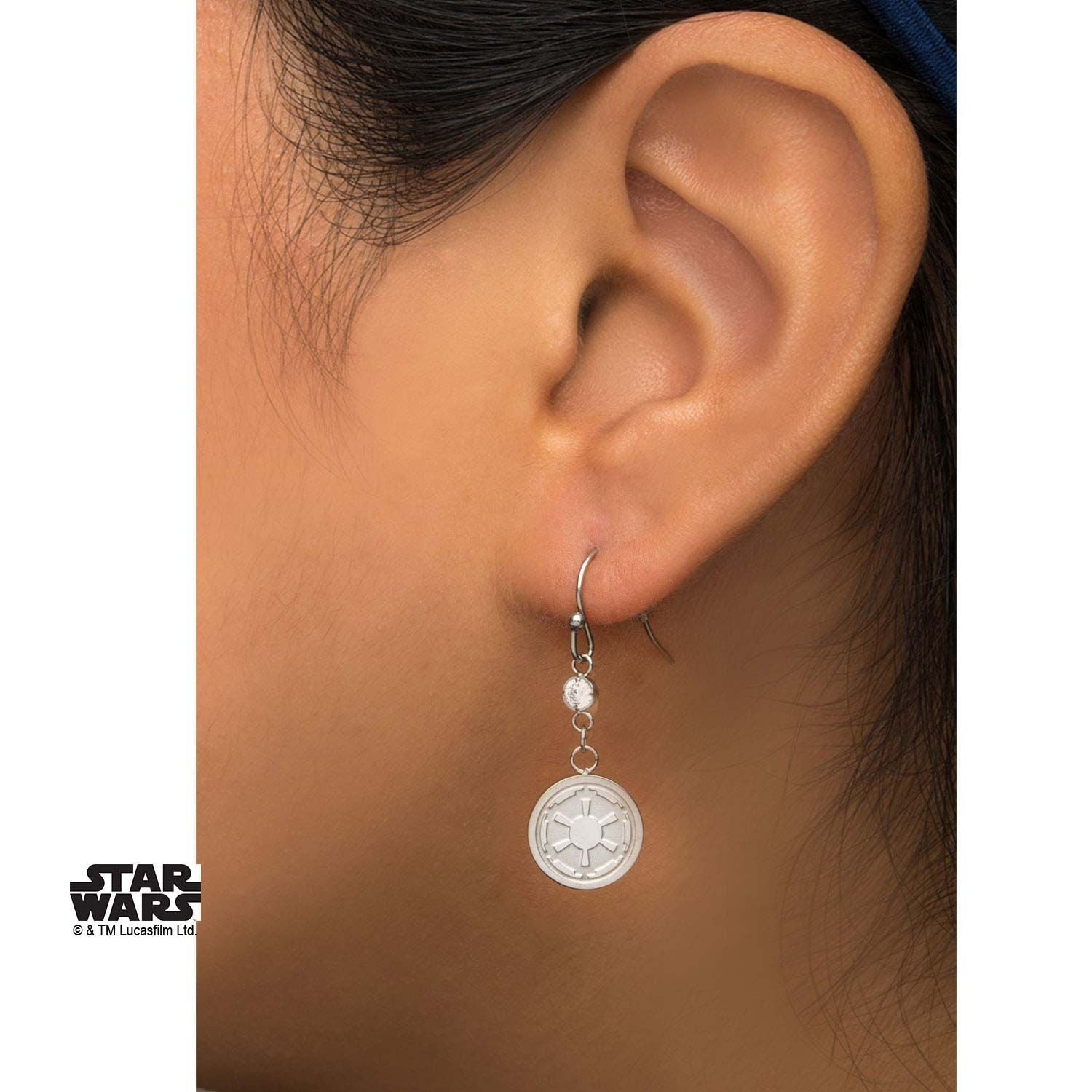 STAR WARS Star Wars Galactic Empire Symbol Hook Dangle Earring -Rebel Bod-RebelBod