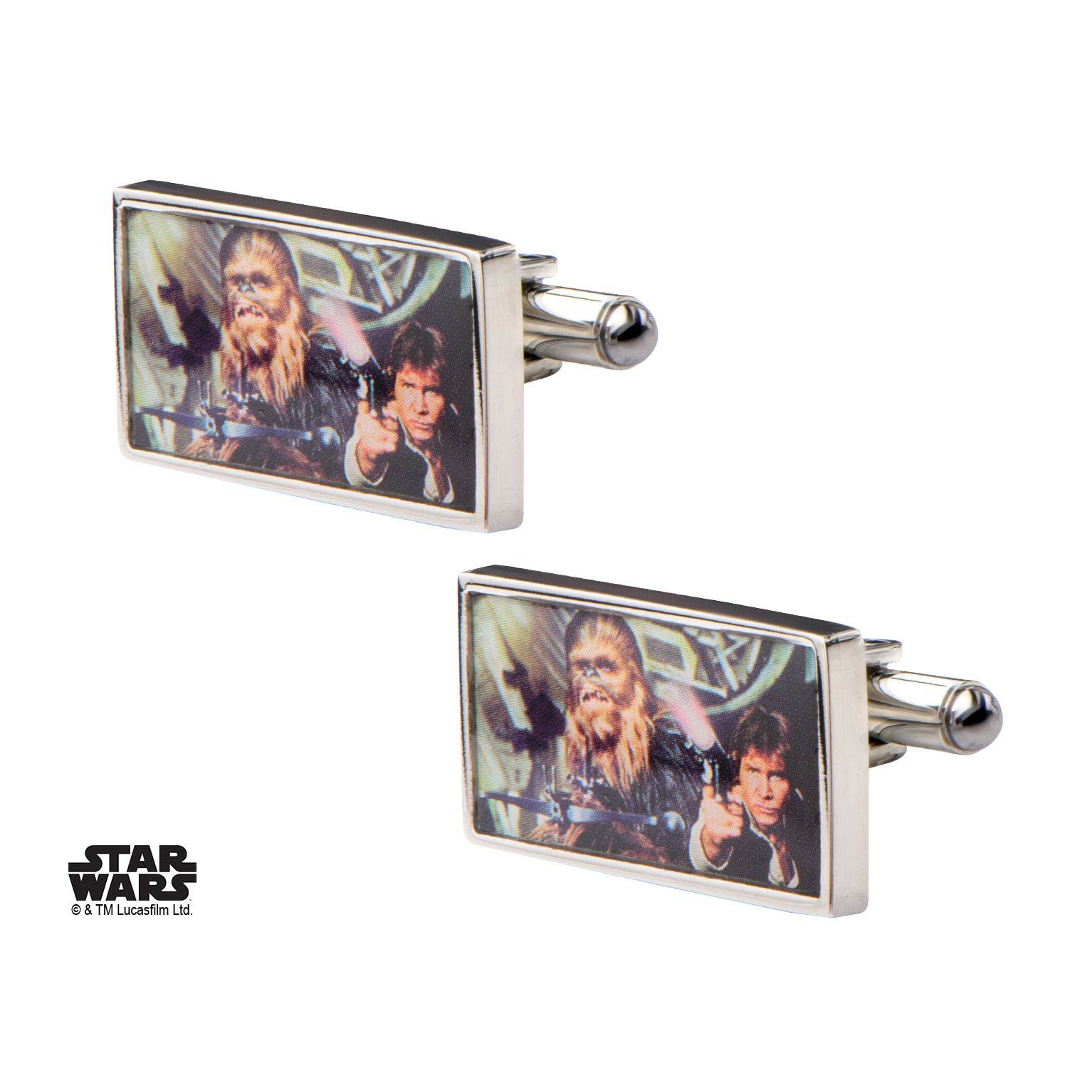 STAR WARS Star Wars Han Solo Printed Square Cufflinks -Rebel Bod-RebelBod