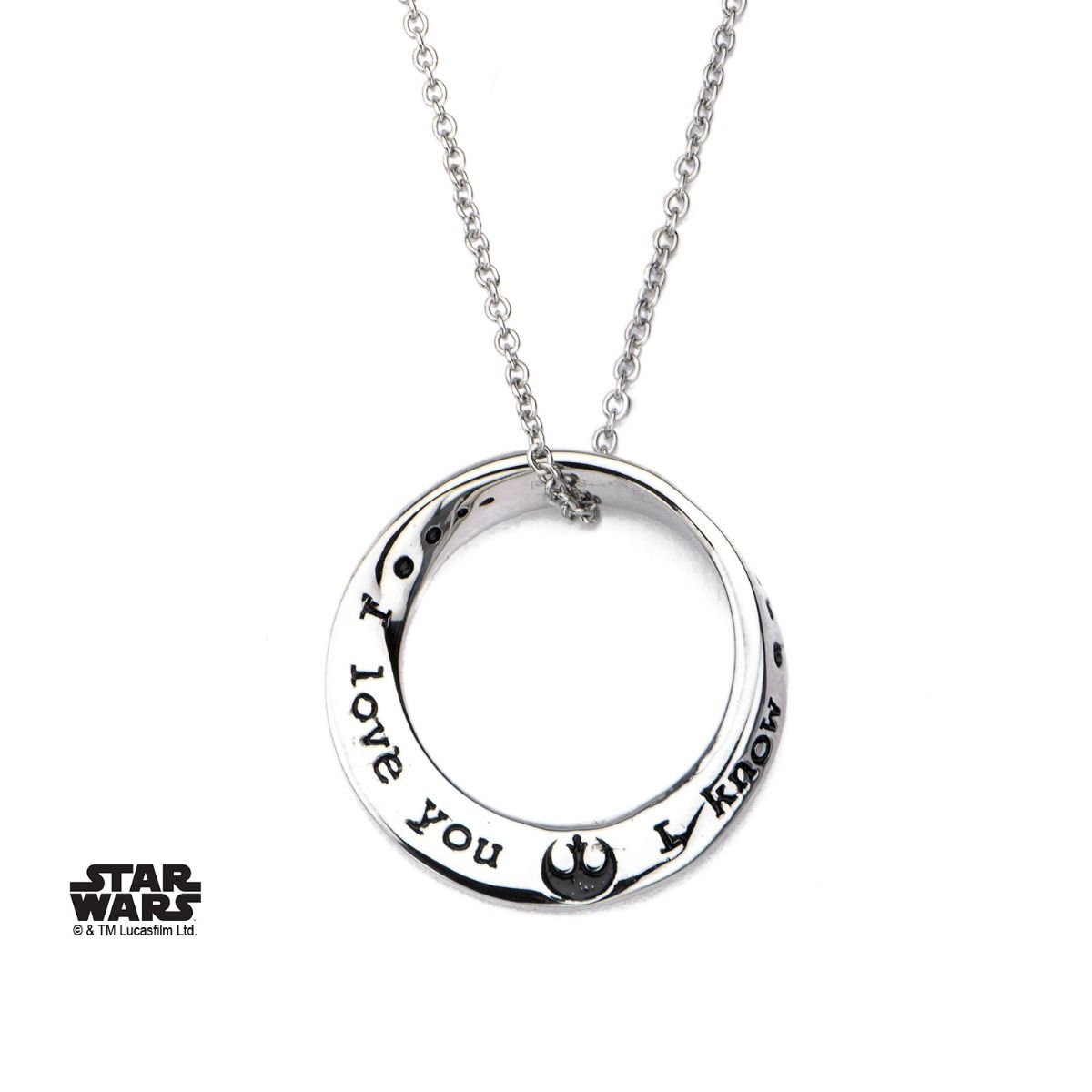 STAR WARS Star Wars &quot;I love you. I know.&quot;Mobius Necklace -Rebel Bod-RebelBod