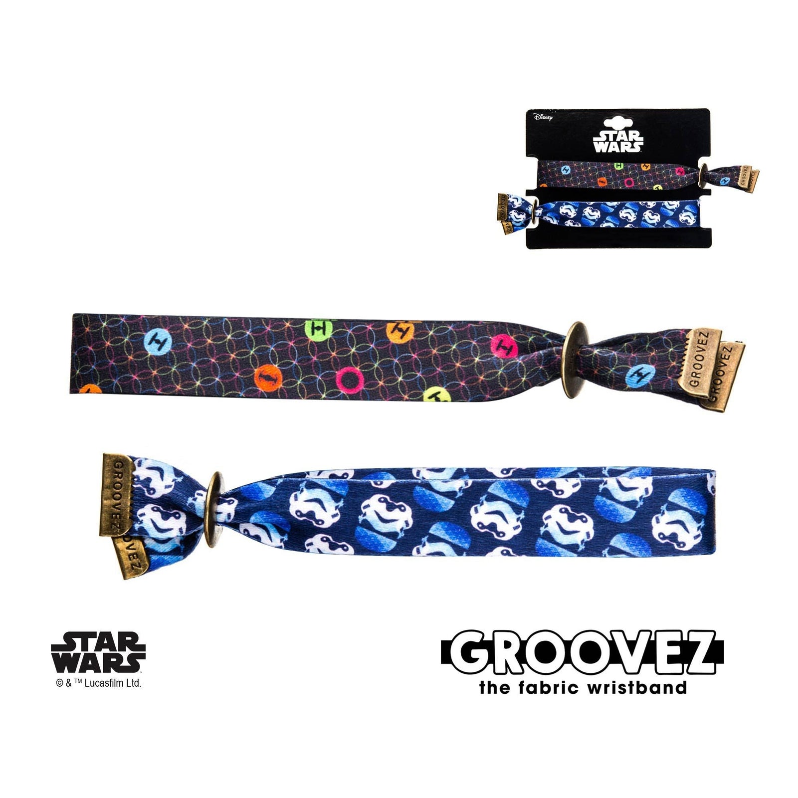 STAR WARS Star Wars Imperial Symbol Tie Fighter Groovez Bracelet Set -Rebel Bod-RebelBod