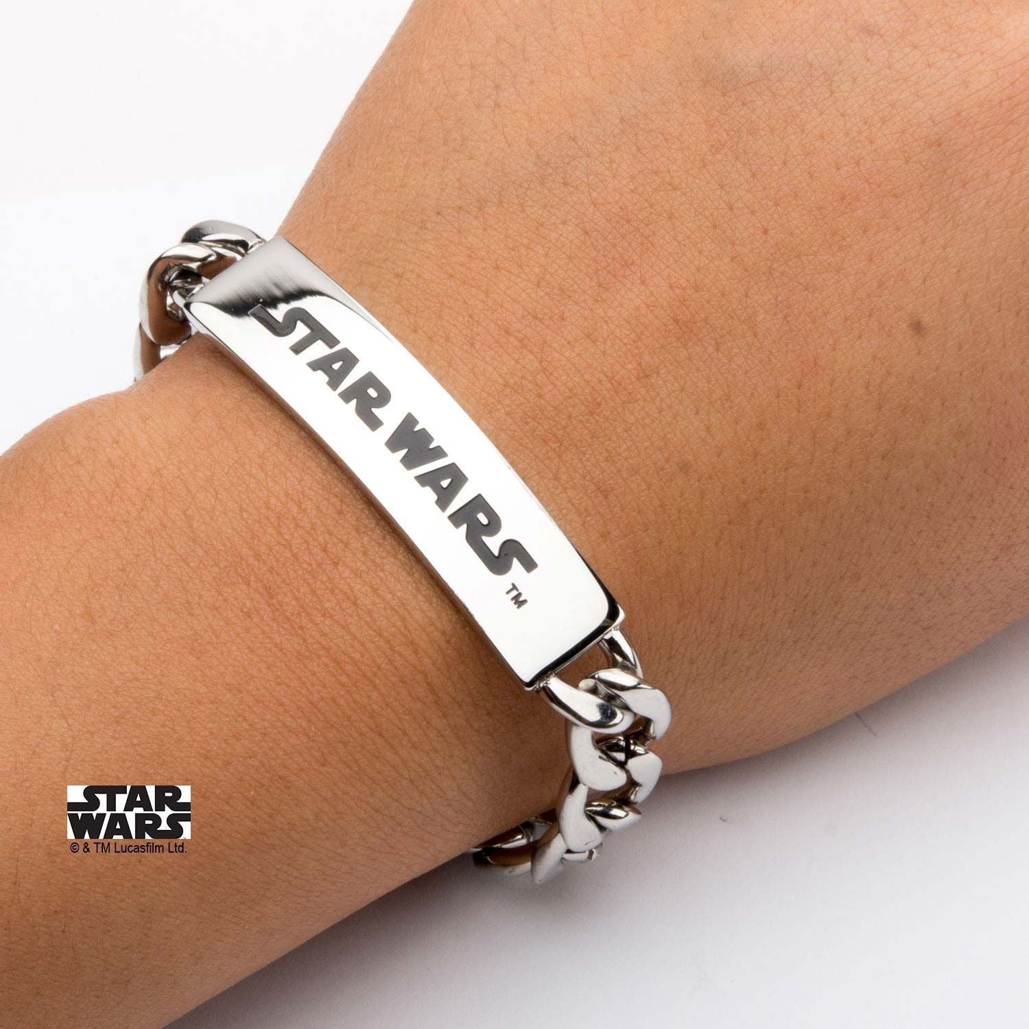 STAR WARS Star Wars Logo ID Curb Chain Bracelet -Rebel Bod-RebelBod