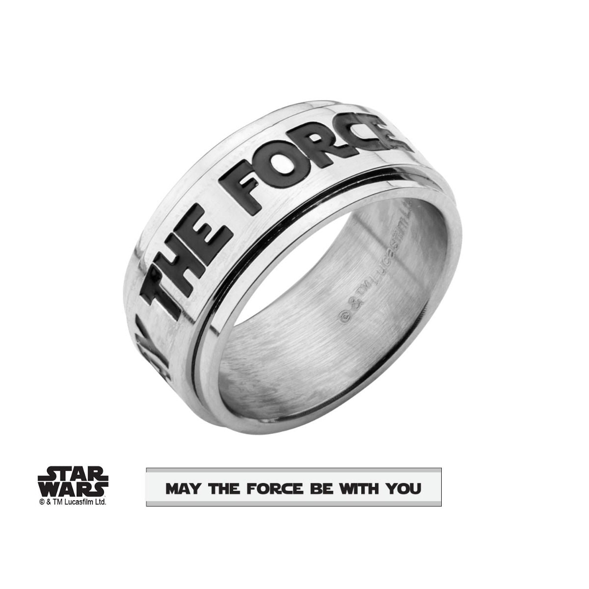 STAR WARS Star Wars "MAY THE FORCE BE YOU"Spinner Ring -Rebel Bod-RebelBod