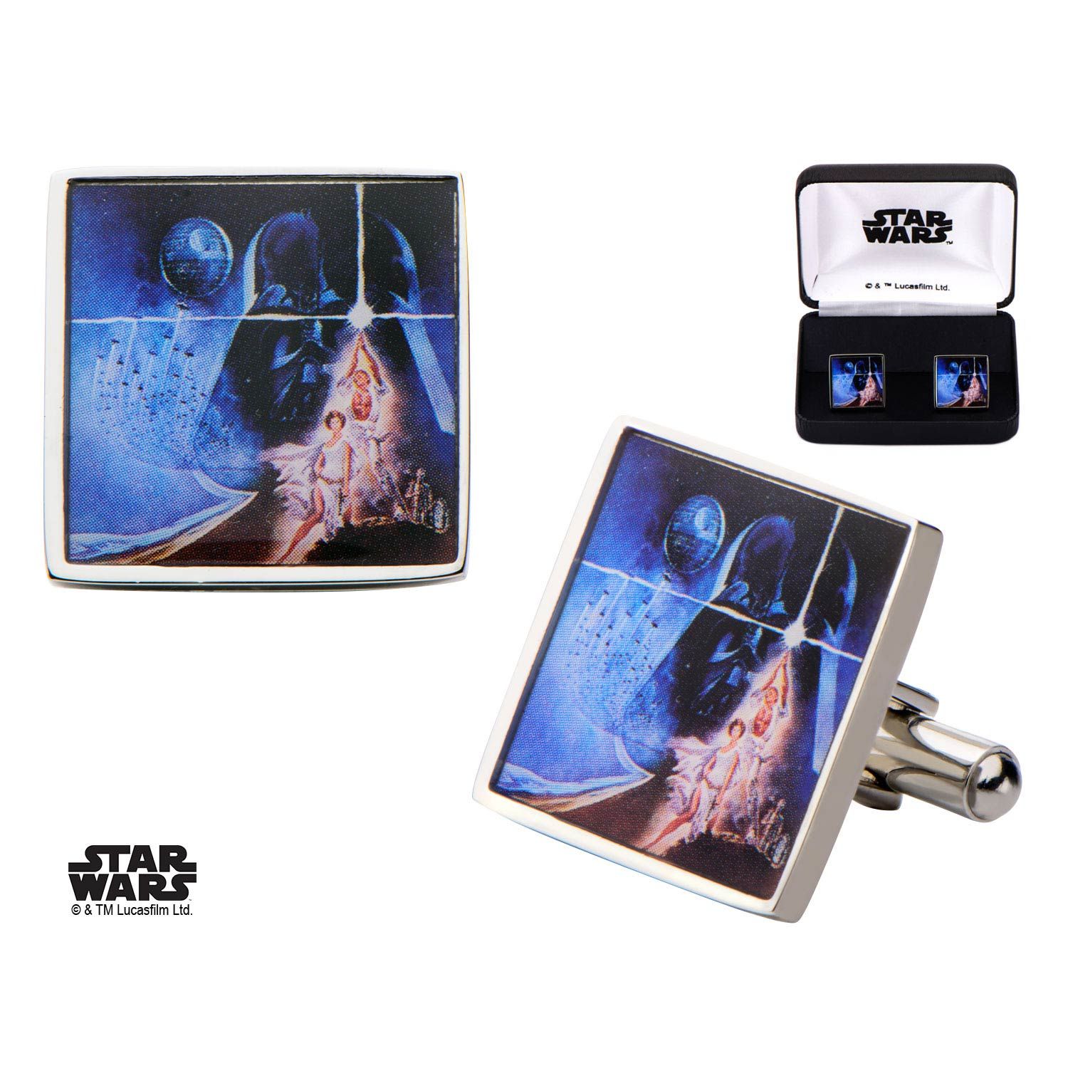 STAR WARS Star Wars Poster Printed Square Cufflinks A -Rebel Bod-RebelBod