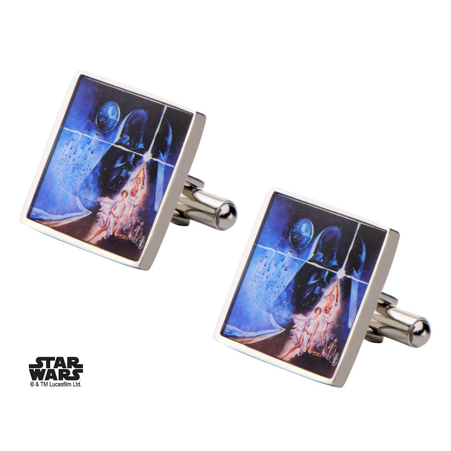 STAR WARS Star Wars Poster Printed Square Cufflinks A -Rebel Bod-RebelBod