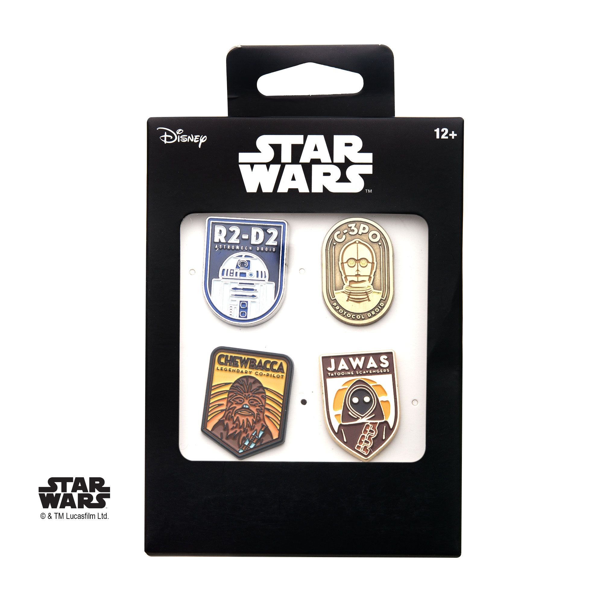 Bioworld Star Wars Rebel Empire Characters R2D2 Lanyard 2 Lapel Pins Novelty Box Gift Set