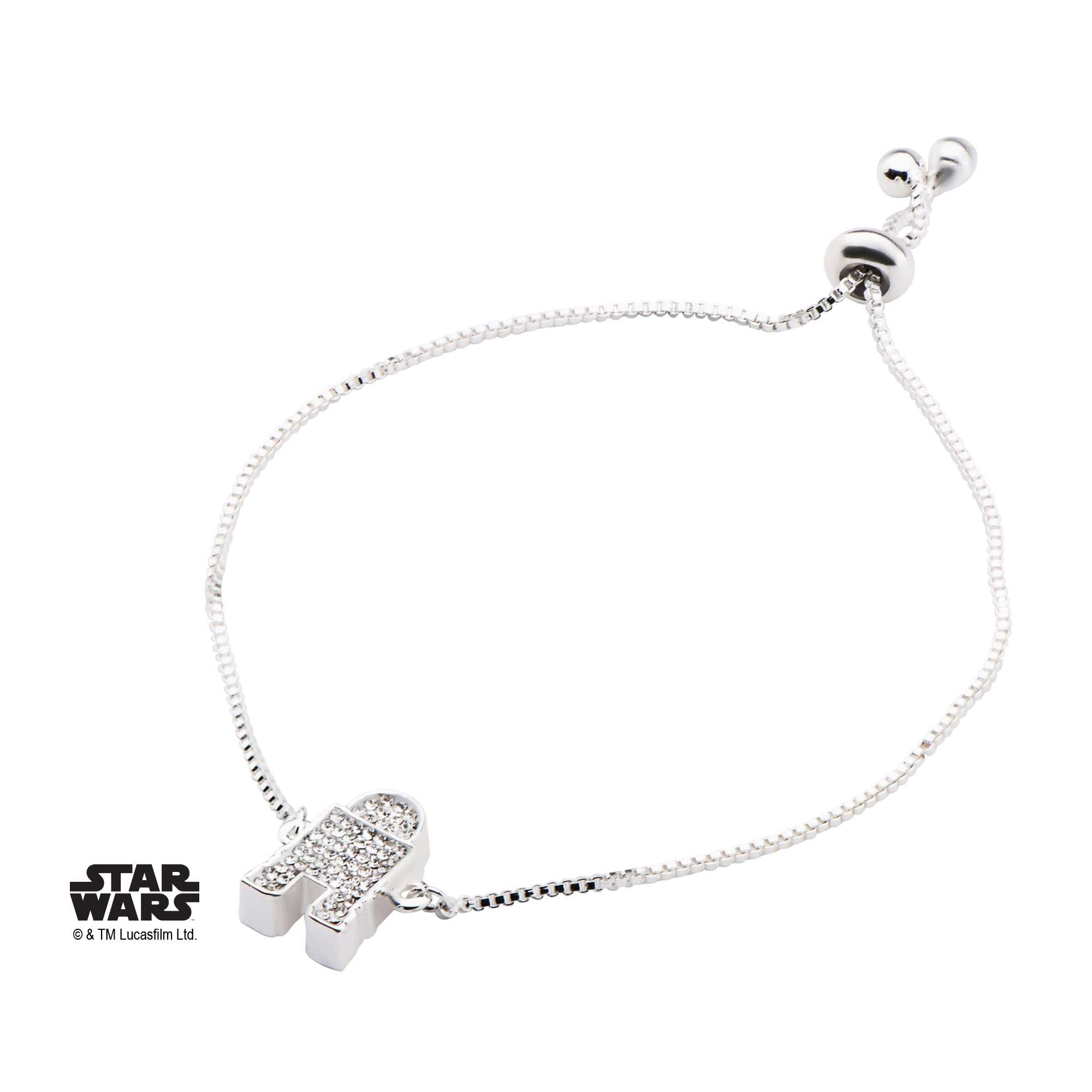 STAR WARS Star Wars R2-D2 Clear Gem Bracelet -Rebel Bod-RebelBod