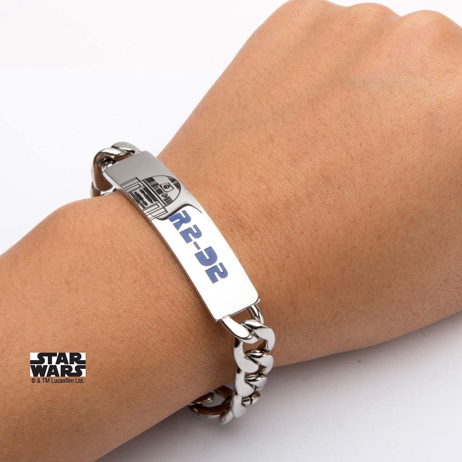 STAR WARS Star Wars R2-D2 ID Curb Chain Bracelet -Rebel Bod-RebelBod