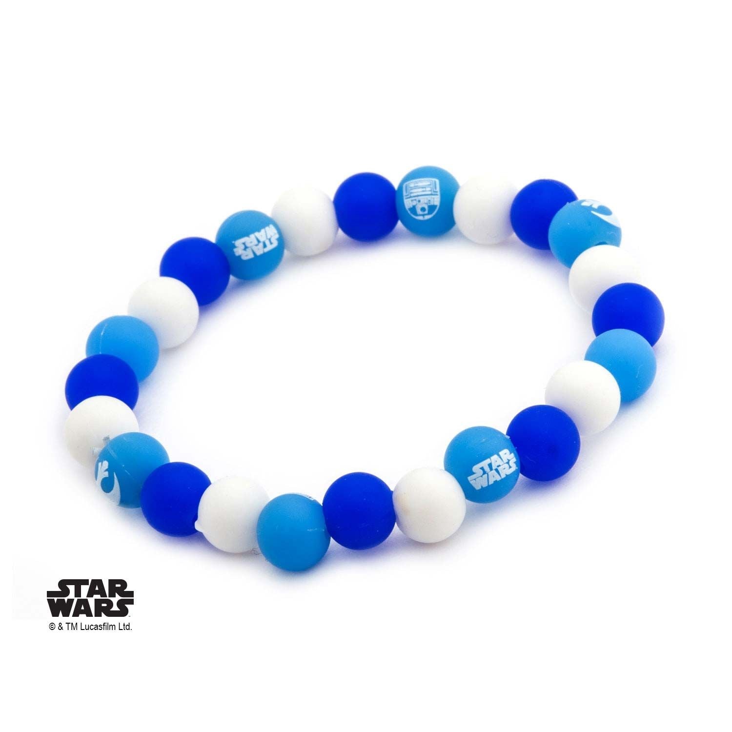 STAR WARS Star Wars R2-D2 Silicone Bead Bracelet -Rebel Bod-RebelBod