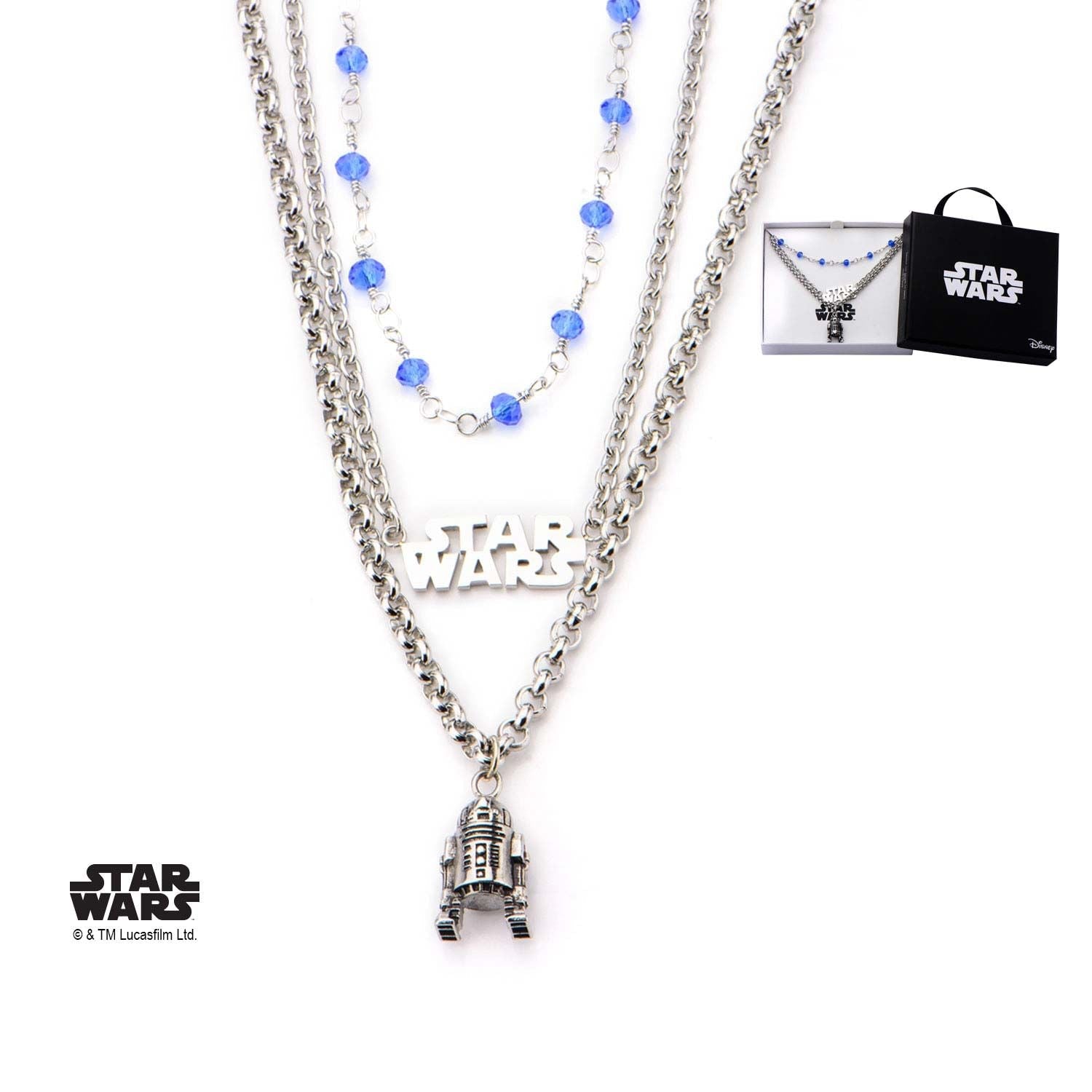 Star Wars R2 D2 Tiered Necklace Rebel Bod