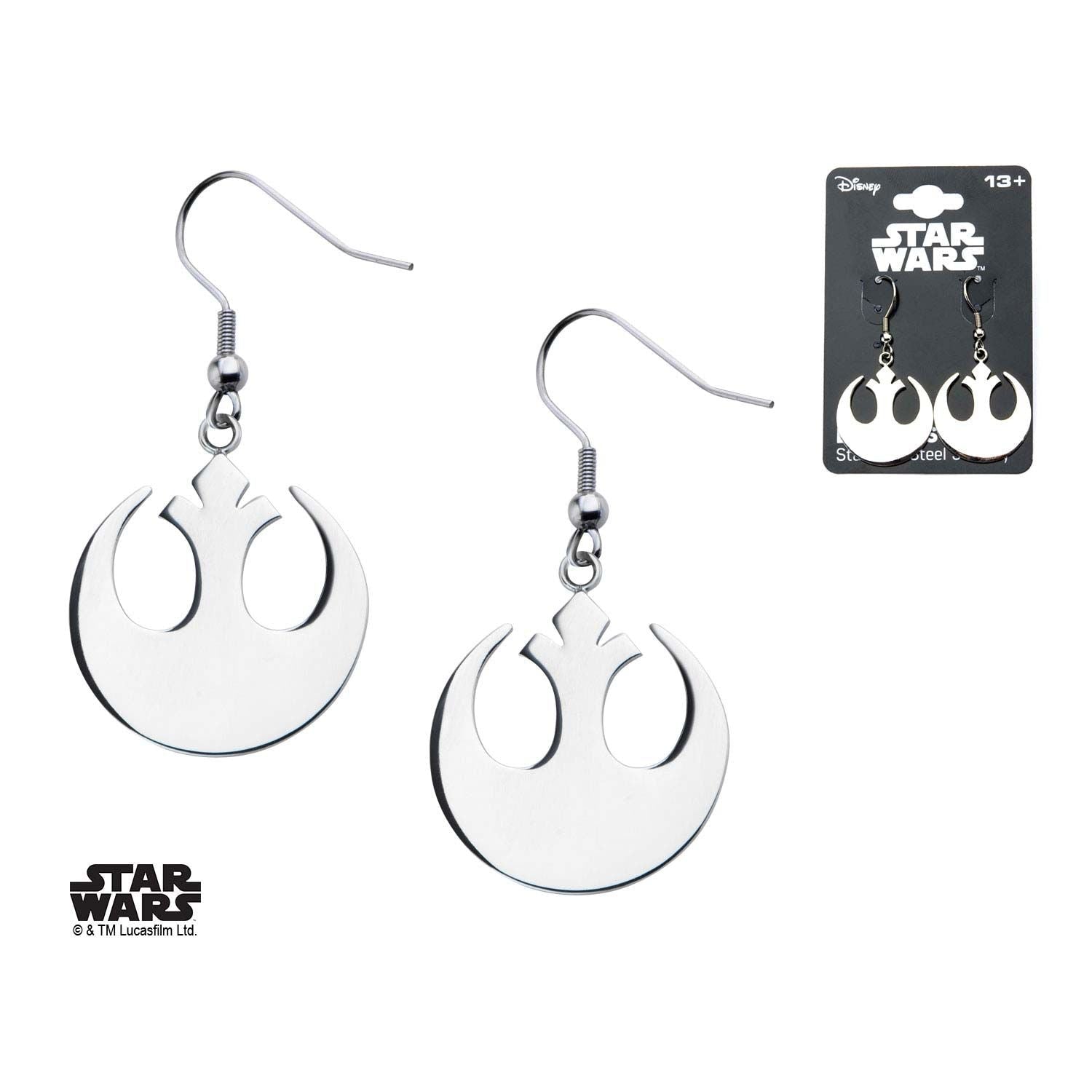 Star Wars Rebel Alliance Symbol Hook Dangle Earring 1 Pair