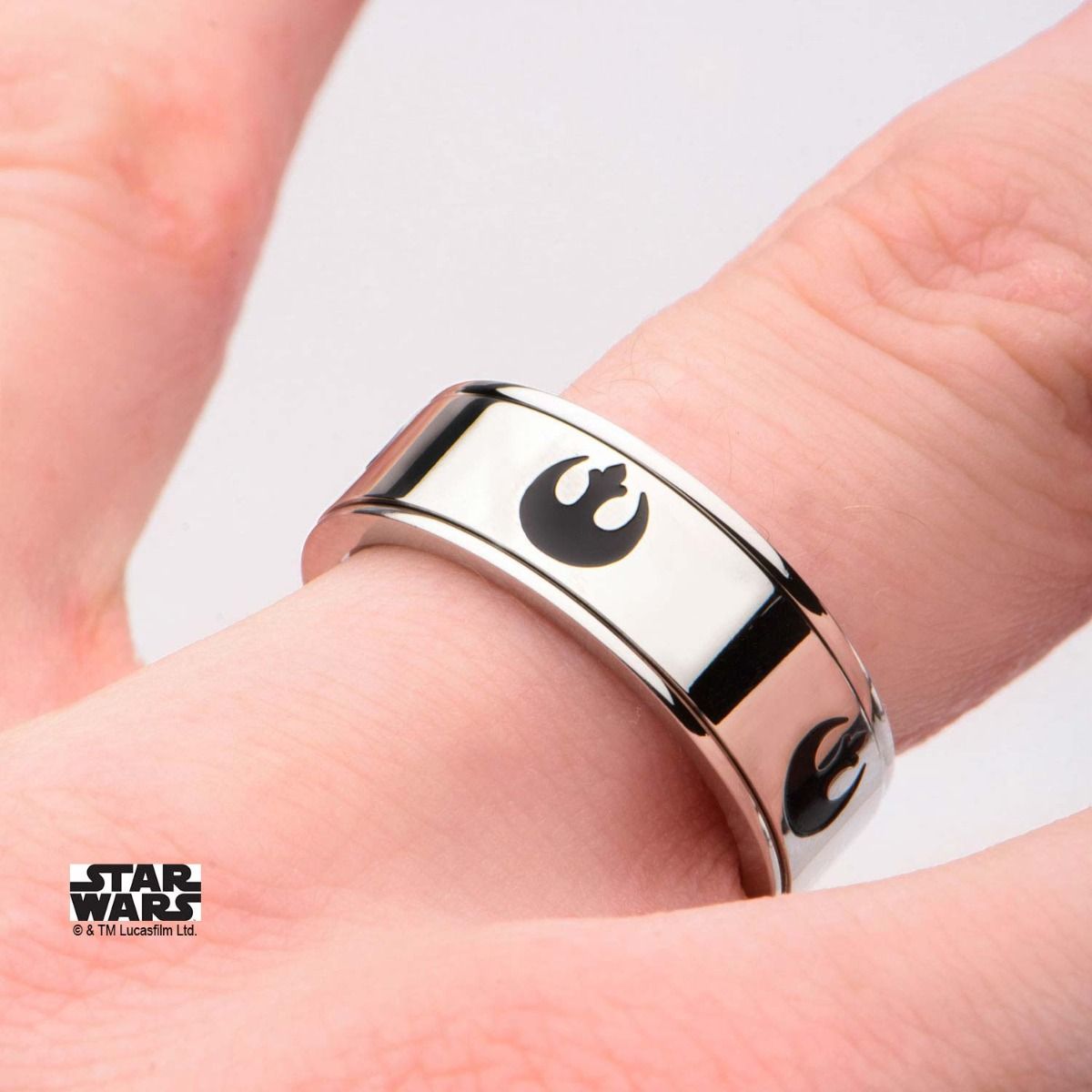 STAR WARS Star Wars Rebel Alliance Symbol Spinner Ring -Rebel Bod-RebelBod