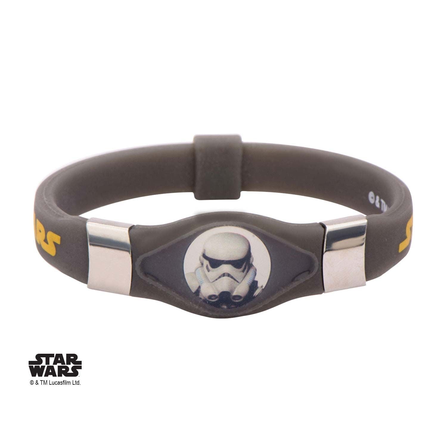 STAR WARS Star Wars Rebels Stormtrooper Kids Black Silicone Glow Bracelet -Rebel Bod-RebelBod