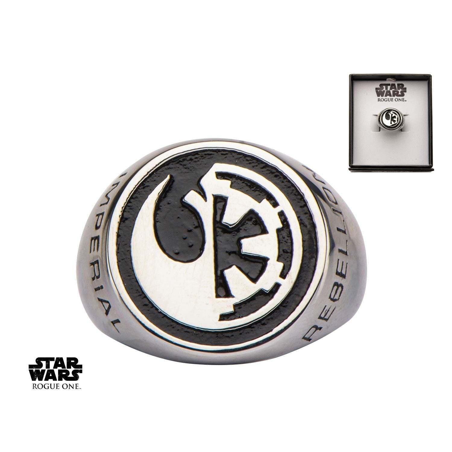 STAR WARS Star Wars Rogue One Rebel Alliance/Galactic Empire Symbol Ring -Rebel Bod-RebelBod