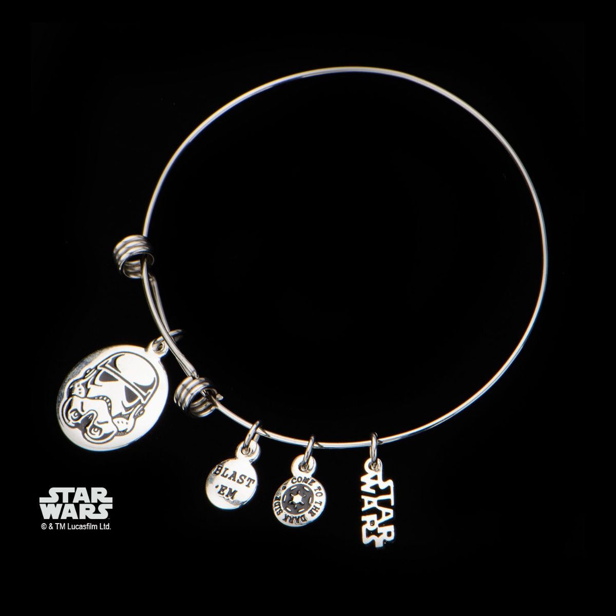 Star Wars Stormtrooper Charm Expandable Bracelet Rebel Bod