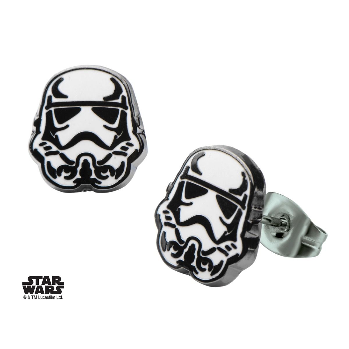 STAR WARS Star Wars Stormtrooper Enamel Stud Earring -Rebel Bod-RebelBod