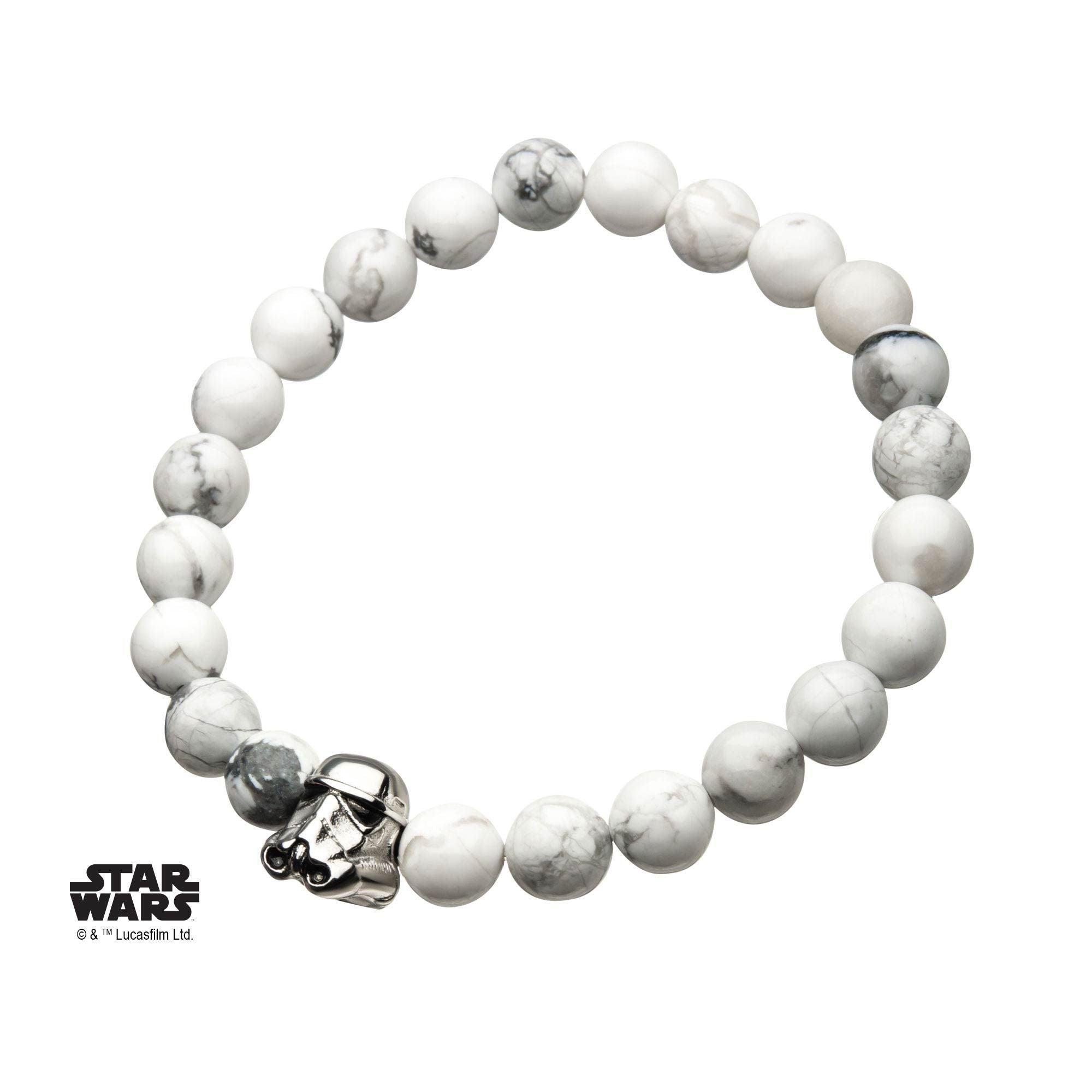 STAR WARS Star Wars Stormtrooper Howlite Beads Bracelet -Rebel Bod-RebelBod