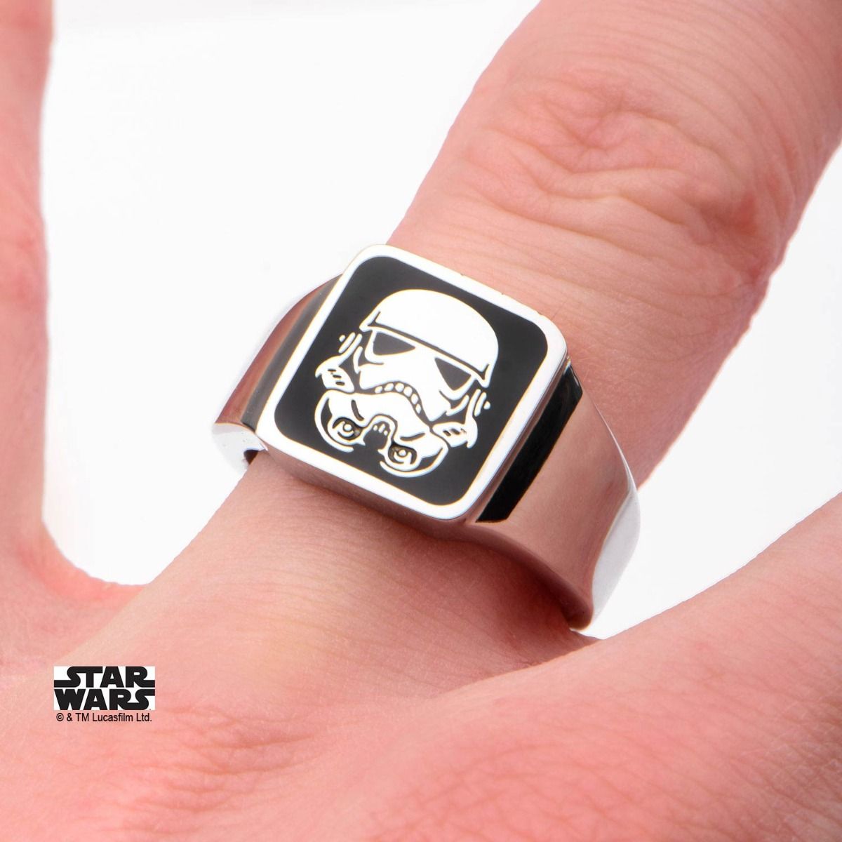 STAR WARS Star Wars Stormtrooper Square Top Ring -Rebel Bod-RebelBod