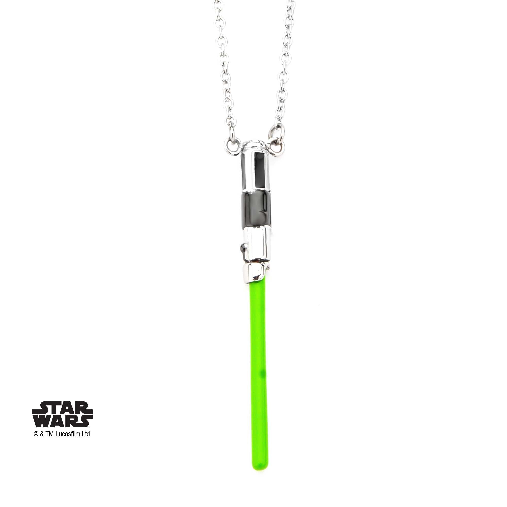 STAR WARS Star Wars Yoda Lightsaber Pendant Necklace -Rebel Bod-RebelBod