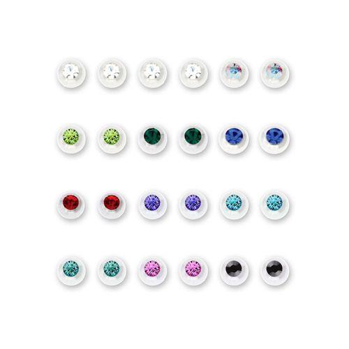 Body Jewelry Parts Steel Captive Gem Ball Assortments - 1 Piece -Rebel Bod-RebelBod