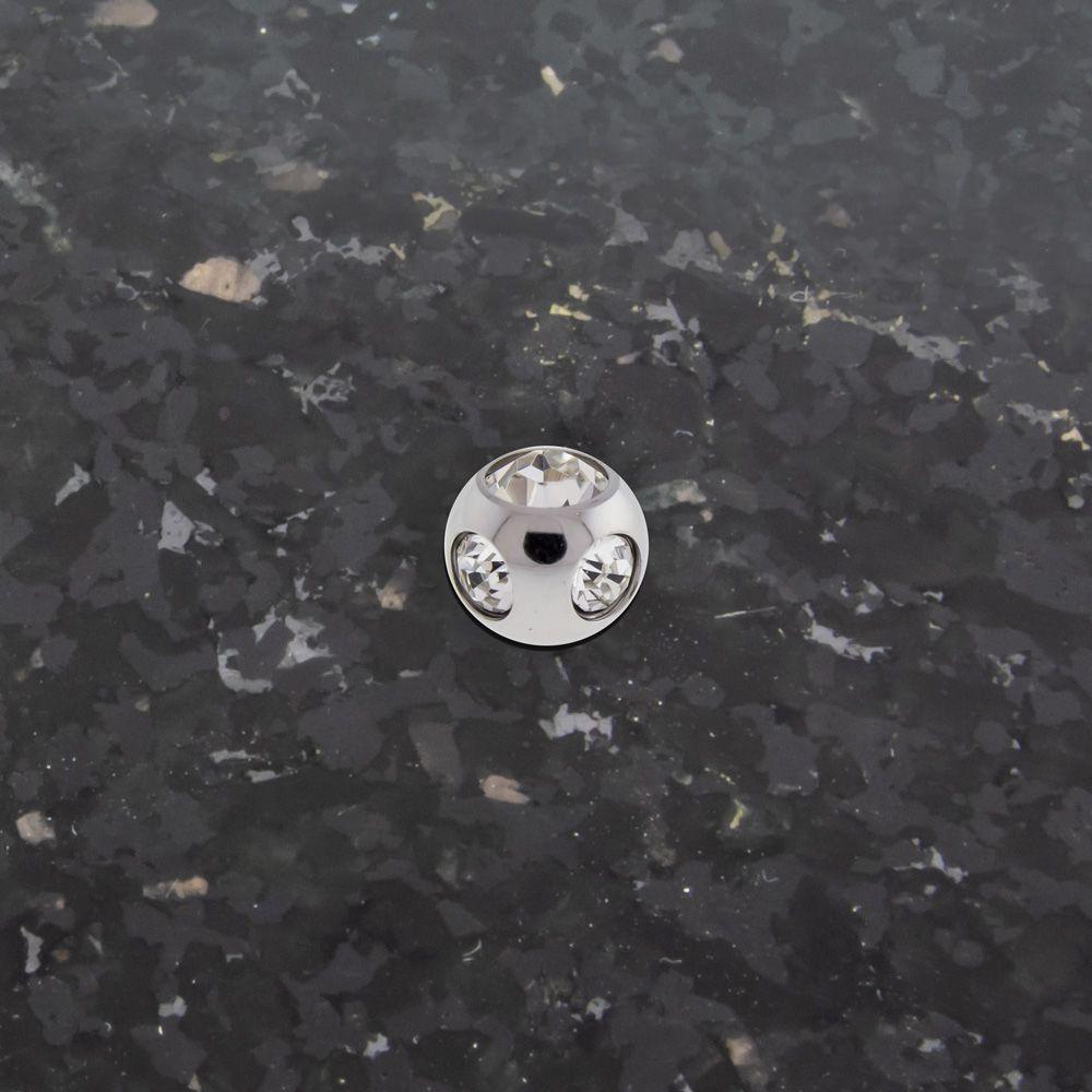 Body Jewelry Parts Steel Externally Threaded Multi-Gem Balls - 1 Piece #SPLT -Rebel Bod-RebelBod