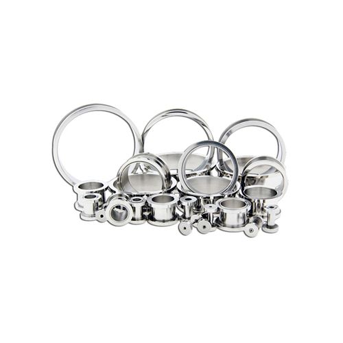 Steel Externally Threaded Tunnels - 1 Piece -Rebel Bod-RebelBod