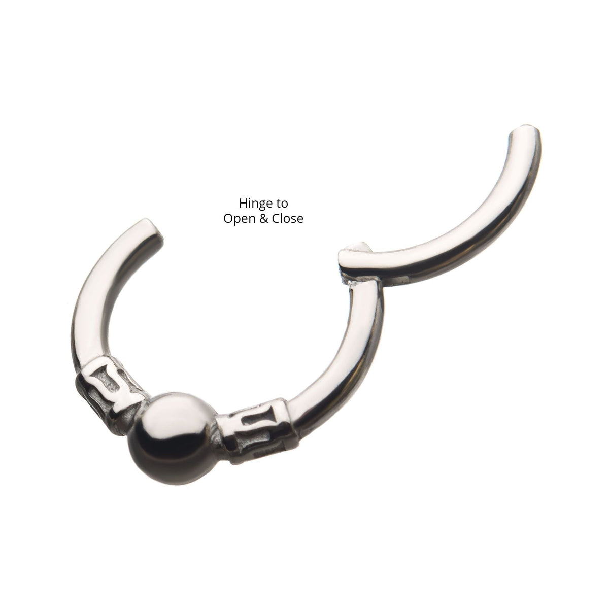 Clicker - Cartilage | Septum Steel Front Facing Ball Hinged Segment Clicker - 1 Piece -Rebel Bod-RebelBod