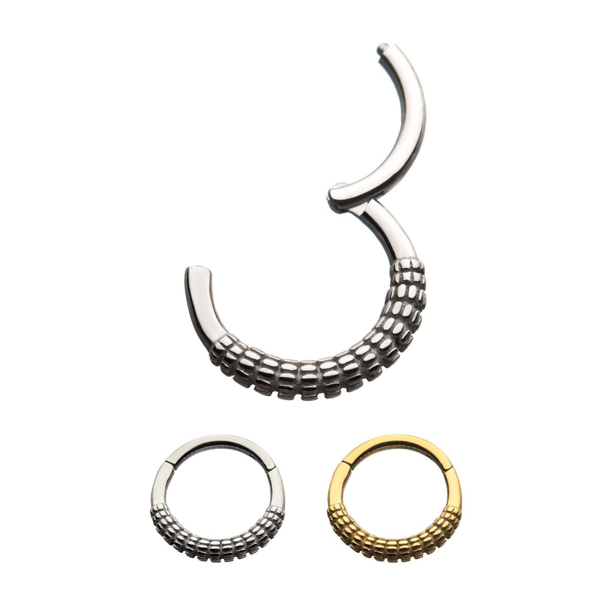 SEAMLESS CLICKER Steel Front Facing Wire Hinged Segment Clicker -Rebel Bod-RebelBod