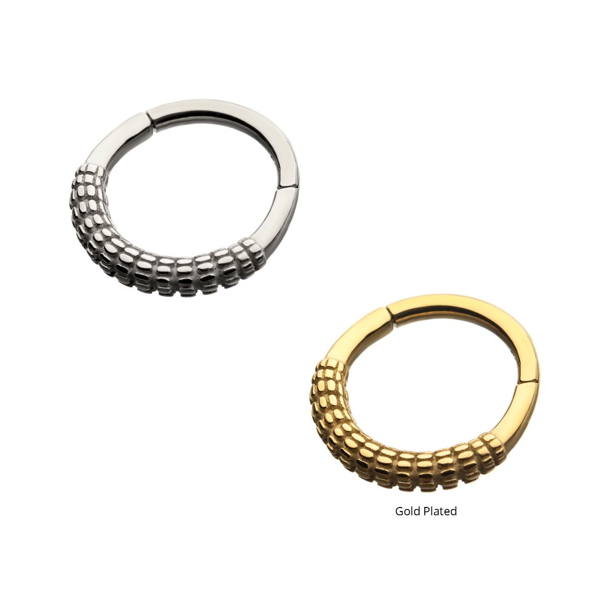 SEAMLESS CLICKER Steel Front Facing Wire Hinged Segment Clicker -Rebel Bod-RebelBod