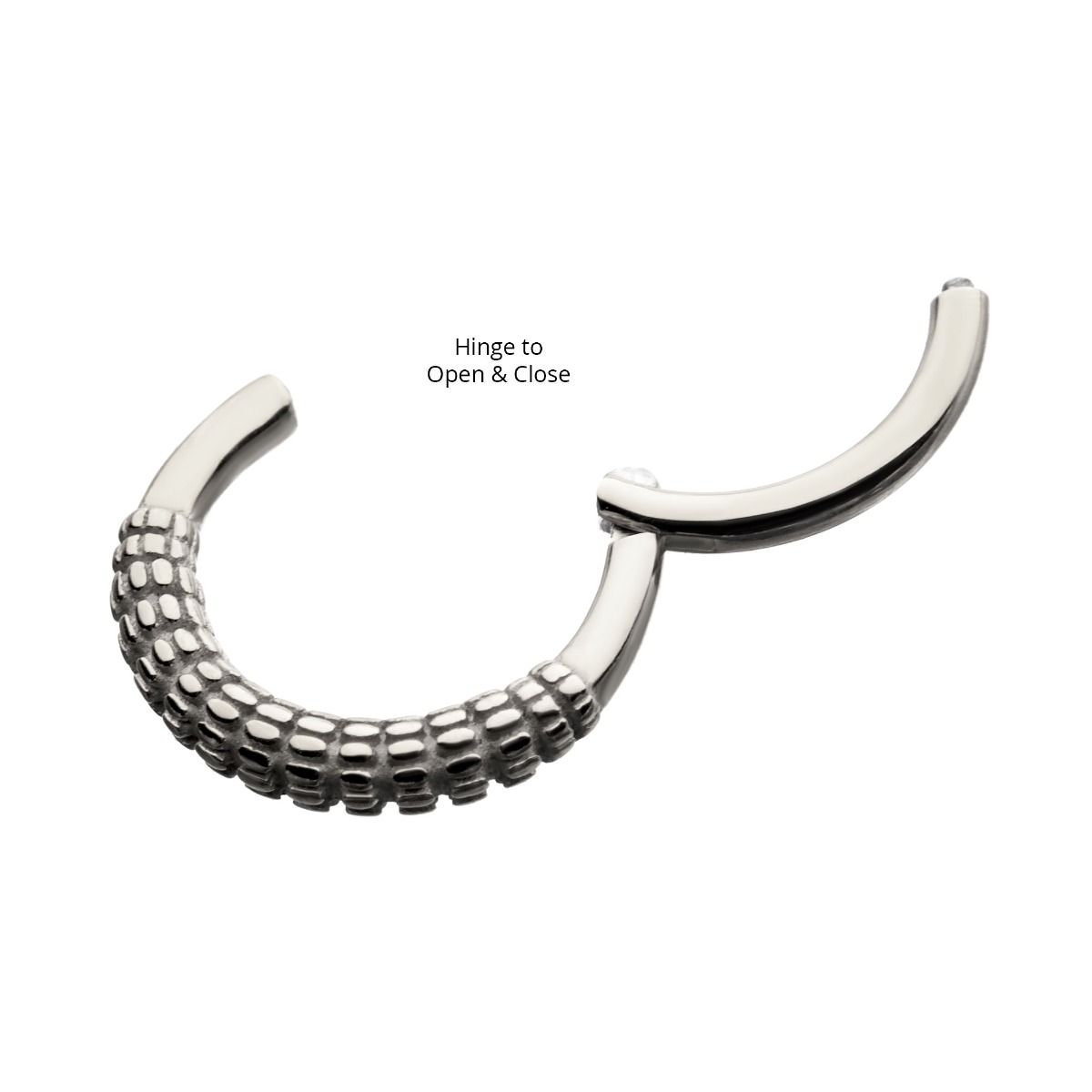 SEAMLESS CLICKER Steel Front Facing Wire Hinged Segment Clicker -Rebel Bod-RebelBod