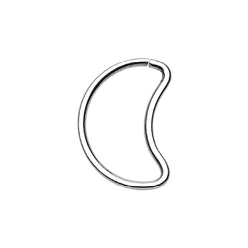 Moon Shaped Bendable Twist Hoop Ring