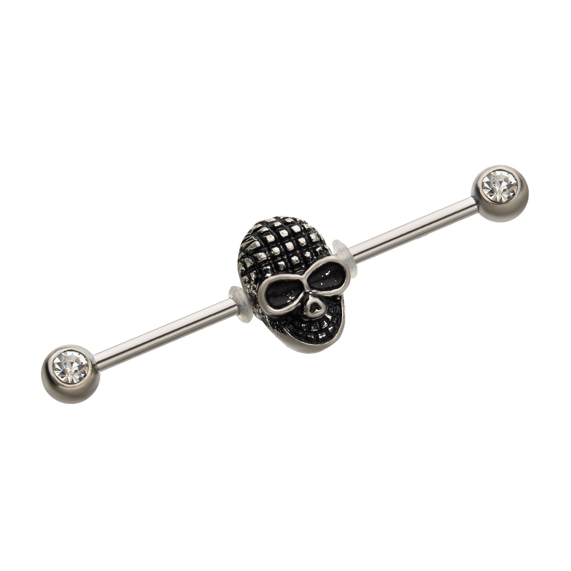 Skull industrial deals barbell