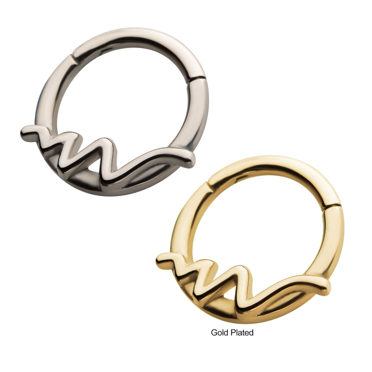 SEAMLESS CLICKER Steel Wave Front Facing Hinged Segment Clicker -Rebel Bod-RebelBod