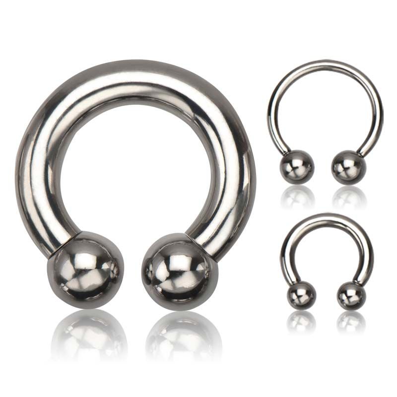 CIRCULAR BARBELL | HORSESHOE Surgical Steel Basic Horseshoes -Rebel Bod-RebelBod