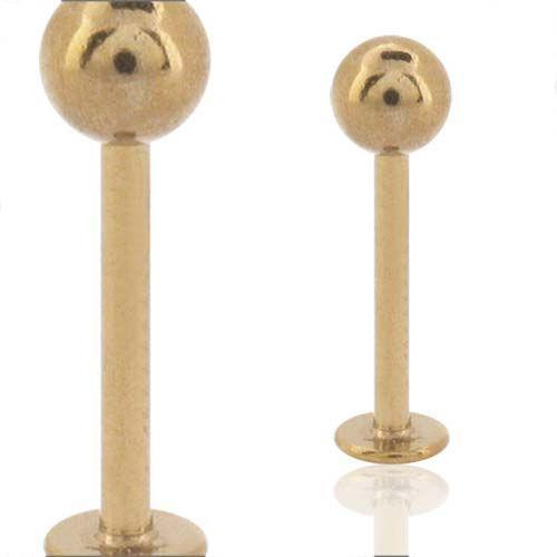 Gold Plated Labret sbvlgp621