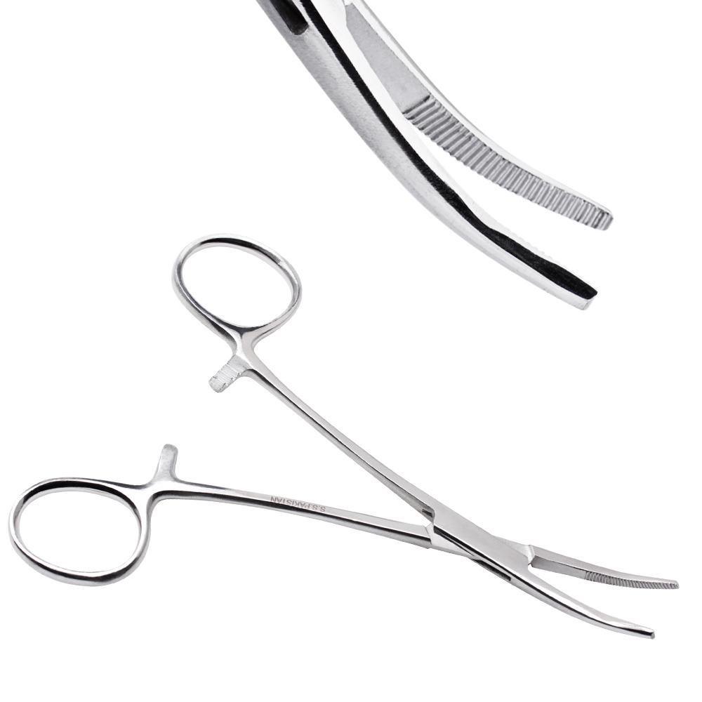 Hemostat Curved Tip Forceps