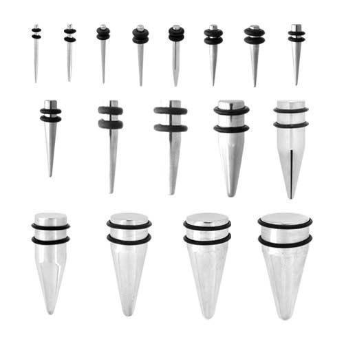 Tapers - Straight Surgical Steel Tapers sbvtas - 1 Piece -Rebel Bod-RebelBod