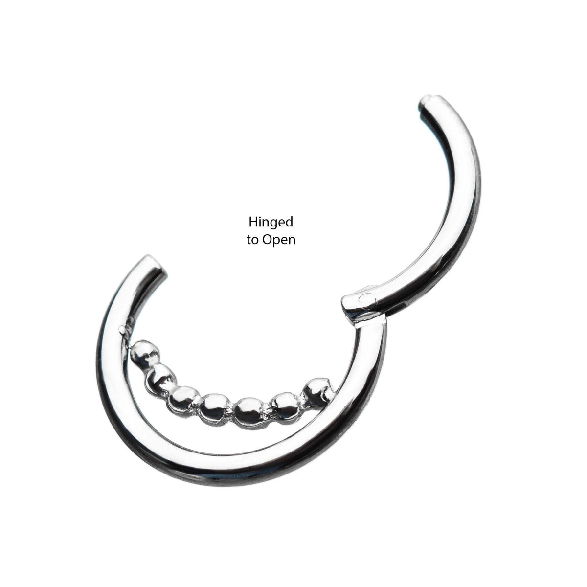 Ball Chain Clicker Hinged Segment Ring