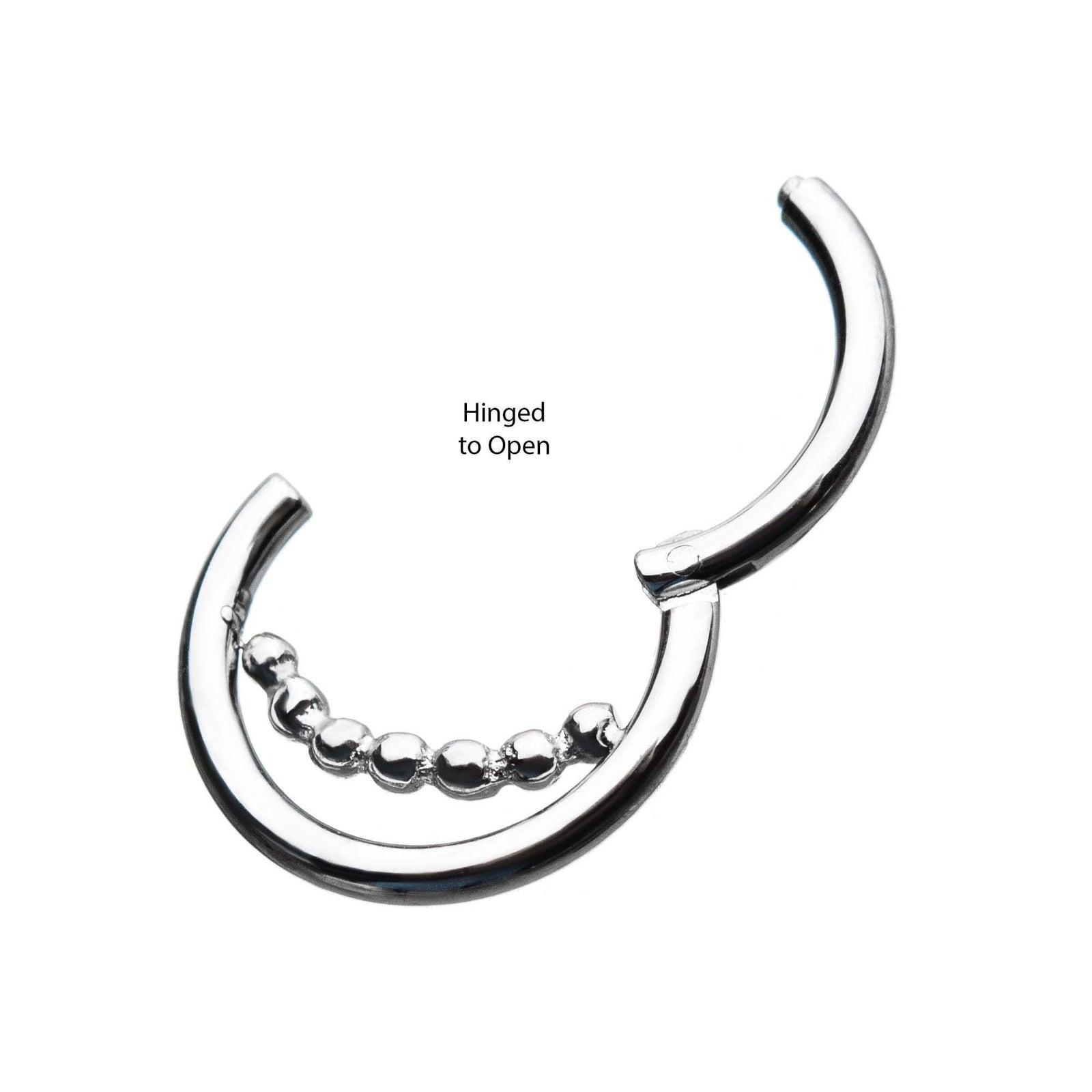 Ball Chain Clicker Hinged Segment Ring