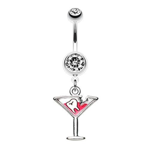Sweet Tooth Martini Glass Belly Button Ring