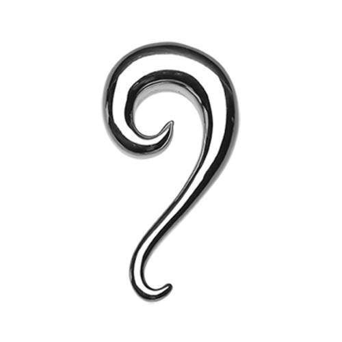 Swirl Claw Hook Ear Gauge Hanging Taper - 1 Pair