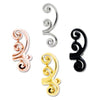 Swirl Tragus Helix Bar Cartilage Barbell Earring - 1 Piece