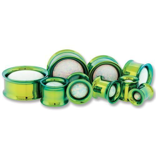 Tunnel Inserts Synthetic Opal Insert  - 1 Pair -Rebel Bod-RebelBod