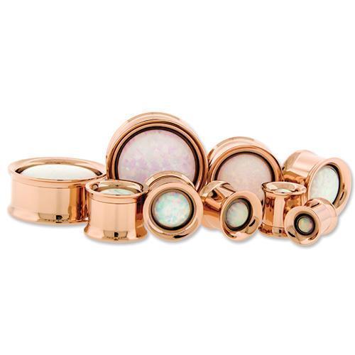 Tunnel Inserts Synthetic Opal Insert  - 1 Pair -Rebel Bod-RebelBod