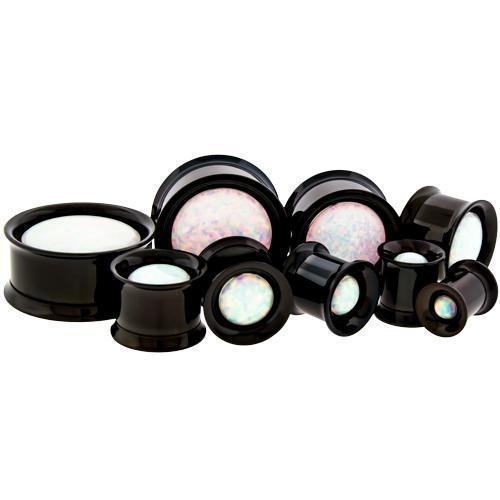 Tunnel Inserts Synthetic Opal Insert  - 1 Pair -Rebel Bod-RebelBod