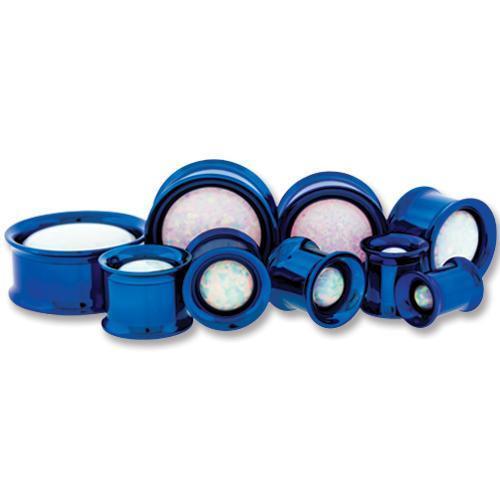 Tunnel Inserts Synthetic Opal Insert  - 1 Pair -Rebel Bod-RebelBod