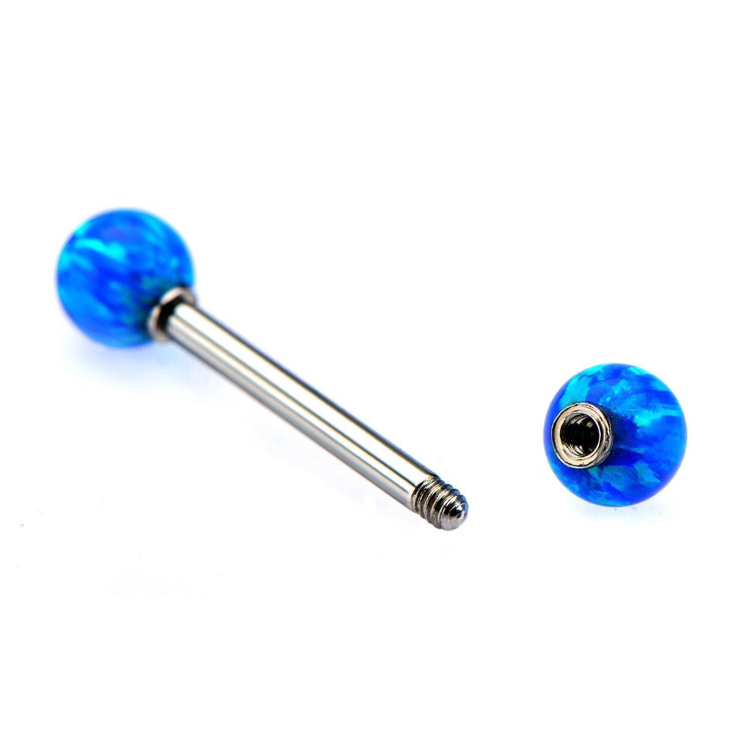 Body Jewelry Parts Synthetic Opal Replacement Threaded Ball. sbvtb35op -Rebel Bod-RebelBod