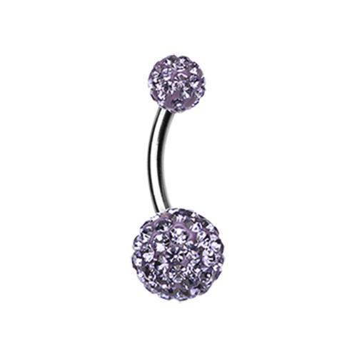 Tanzanite Classic Multi-Sprinkle Dot Belly Button Ring