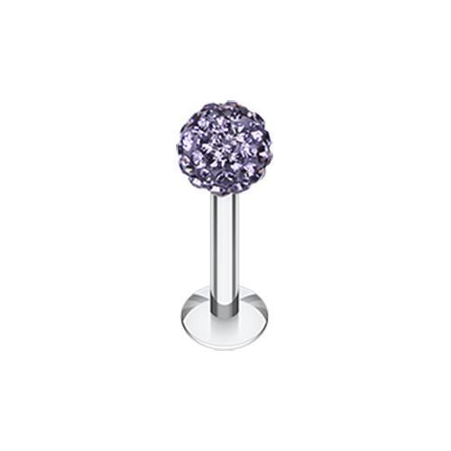 Tanzanite Multi-Sprinkle Dot Multi Gem Ball Labret