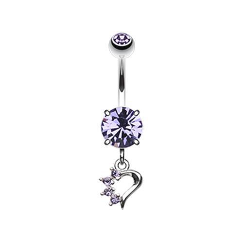 Tanzanite Petite Luster Charm Belly Button Ring