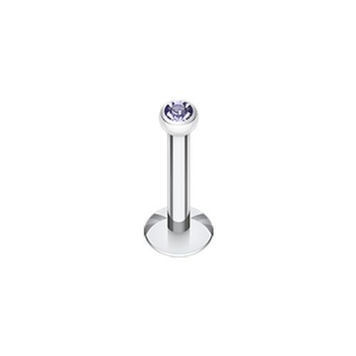 Tanzanite Gem Ball Internally Threaded Labret